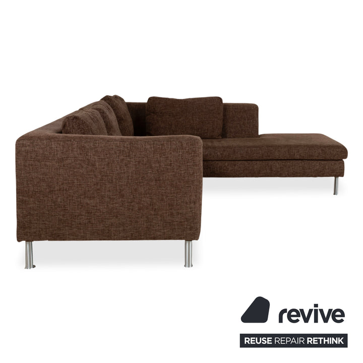 Ewald Schillig Domino Stoff Ecksofa Braun Sofa Couch