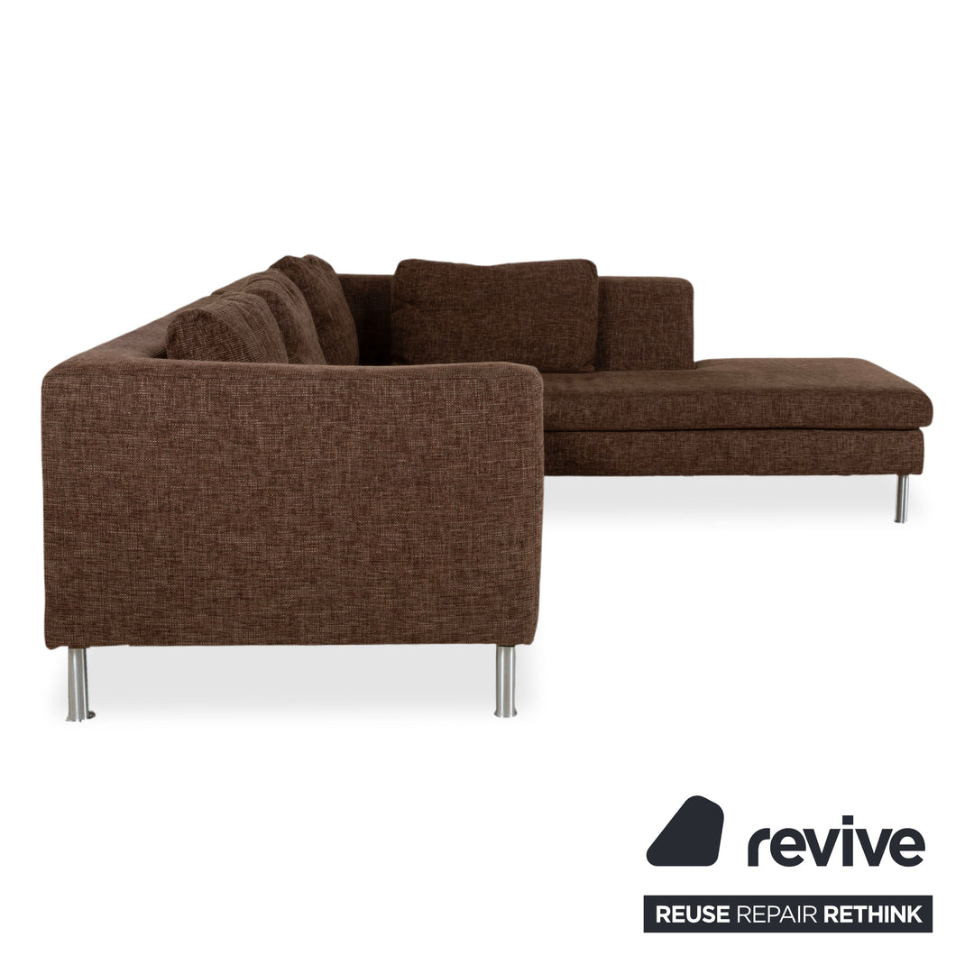 Ewald Schillig Domino Stoff Ecksofa Braun Sofa Couch