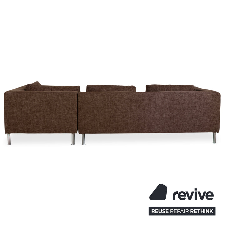 Ewald Schillig Domino Stoff Ecksofa Braun Sofa Couch