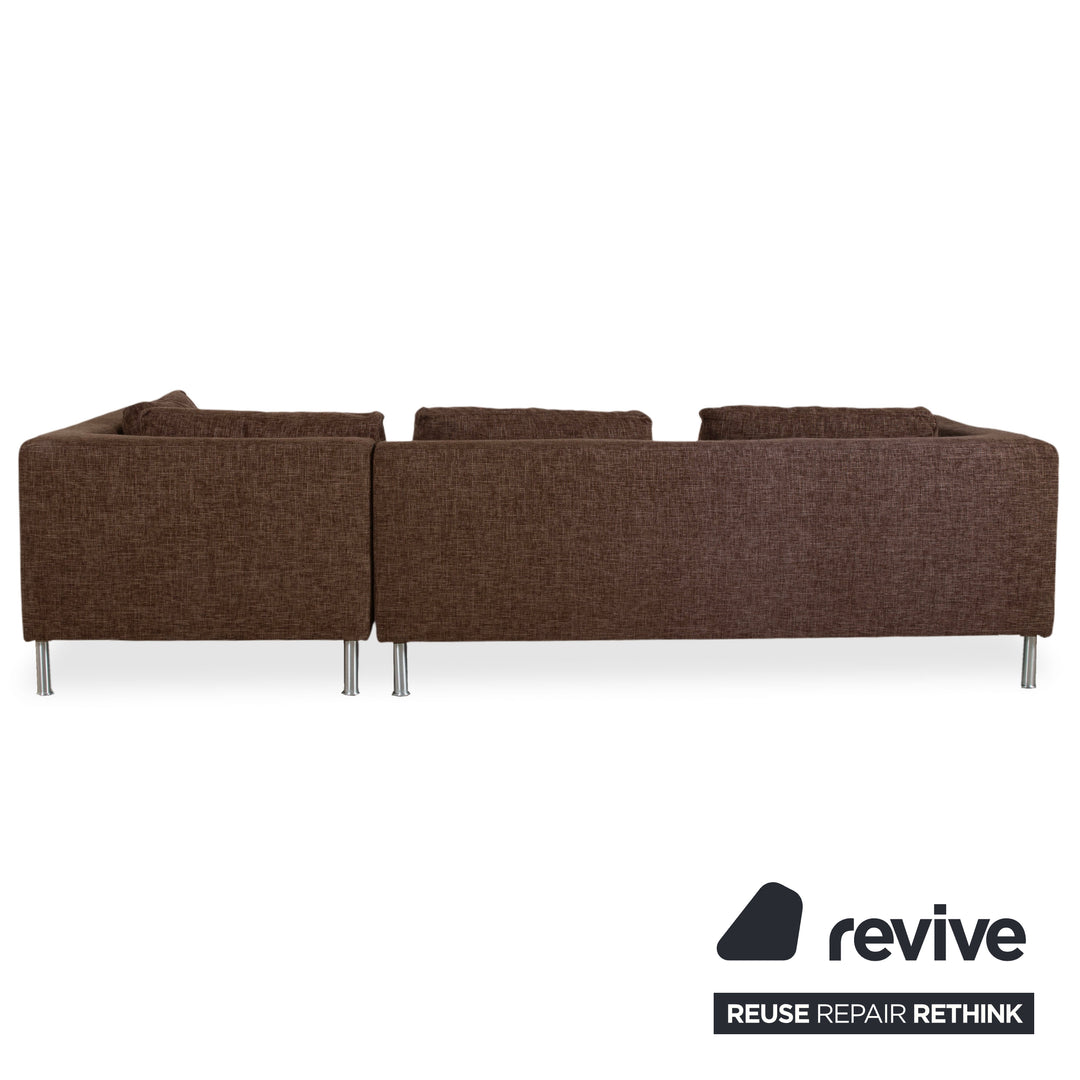Ewald Schillig Domino Stoff Ecksofa Braun Sofa Couch