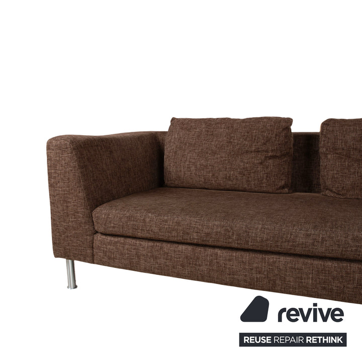 Ewald Schillig Domino Stoff Ecksofa Braun Sofa Couch
