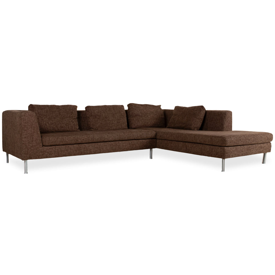 Ewald Schillig Domino Stoff Ecksofa Braun Sofa Couch