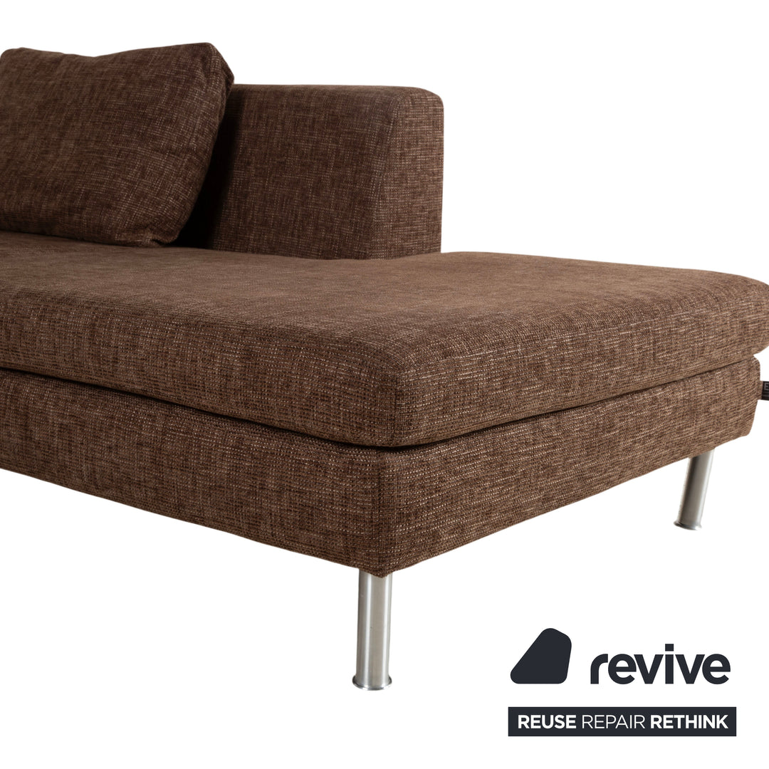 Ewald Schillig Domino Stoff Ecksofa Braun Sofa Couch