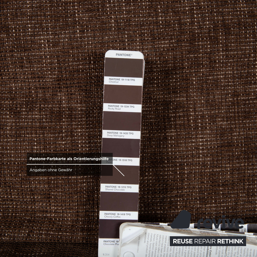 Ewald Schillig Domino Stoff Ecksofa Braun Sofa Couch