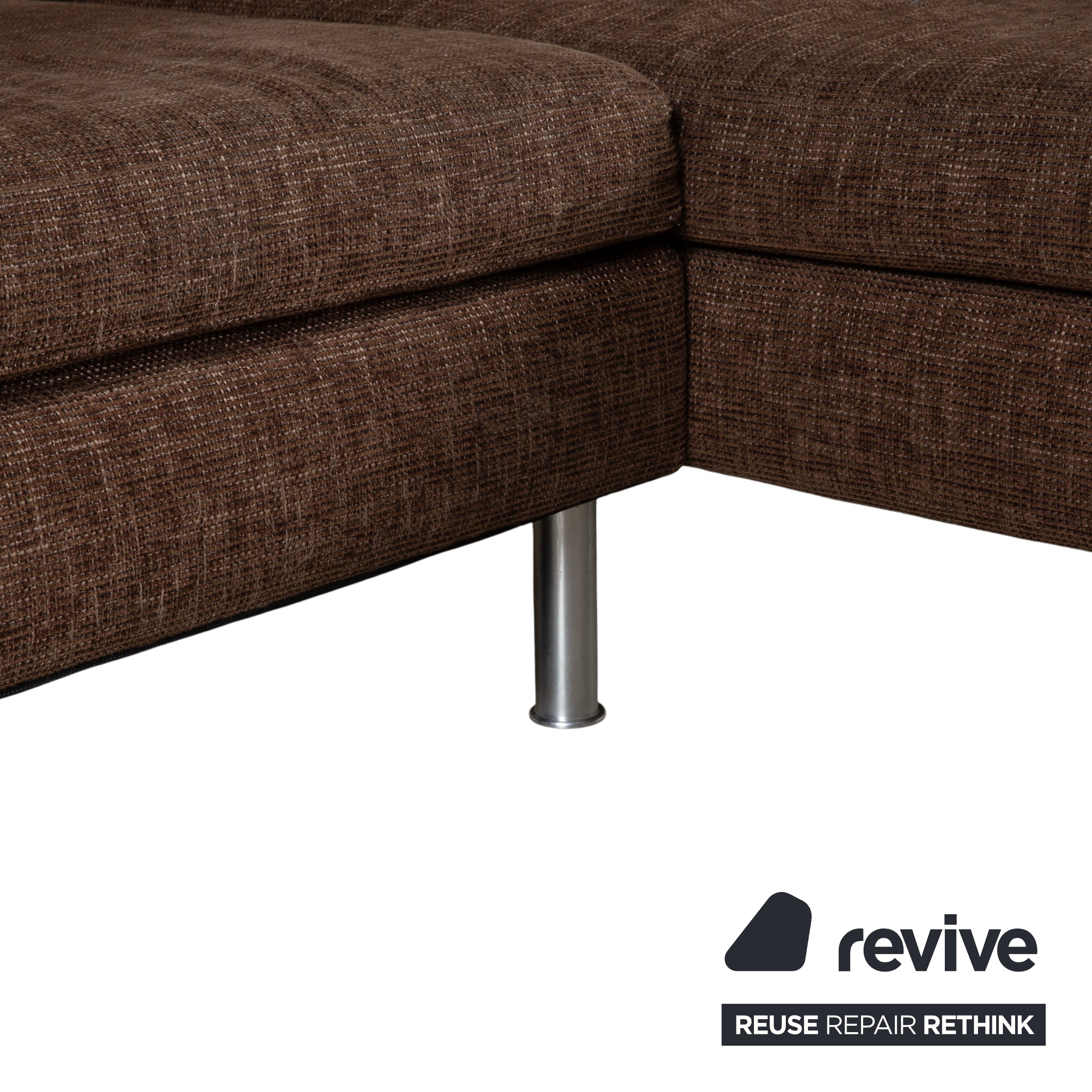 Ewald Schillig Domino Stoff Ecksofa Braun Sofa Couch