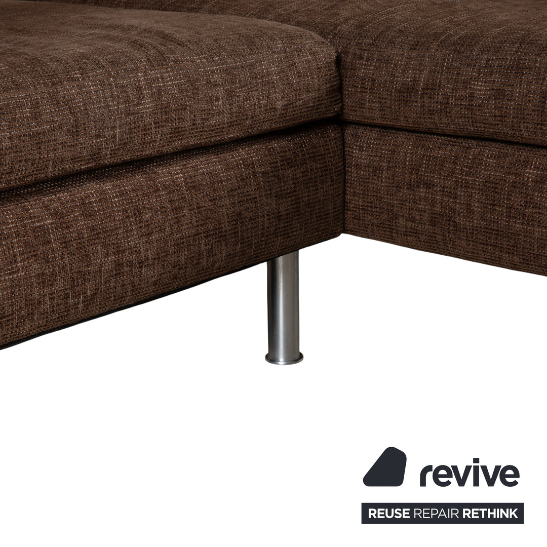 Ewald Schillig Domino Stoff Ecksofa Braun Sofa Couch