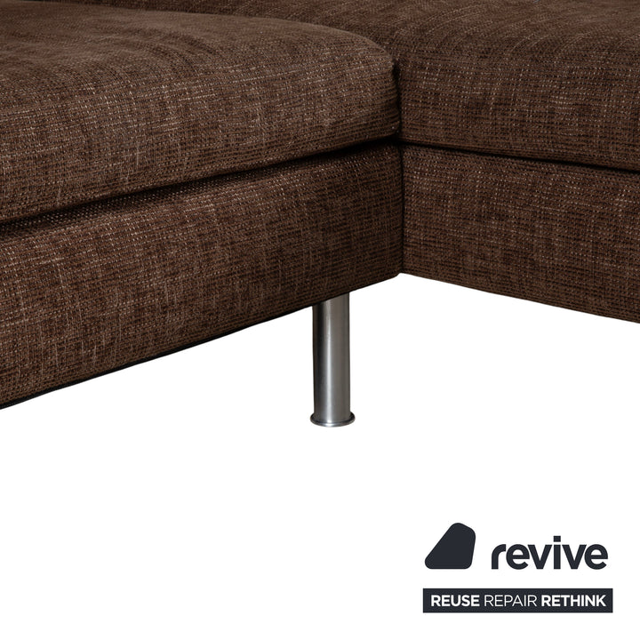 Ewald Schillig Domino Stoff Ecksofa Braun Sofa Couch