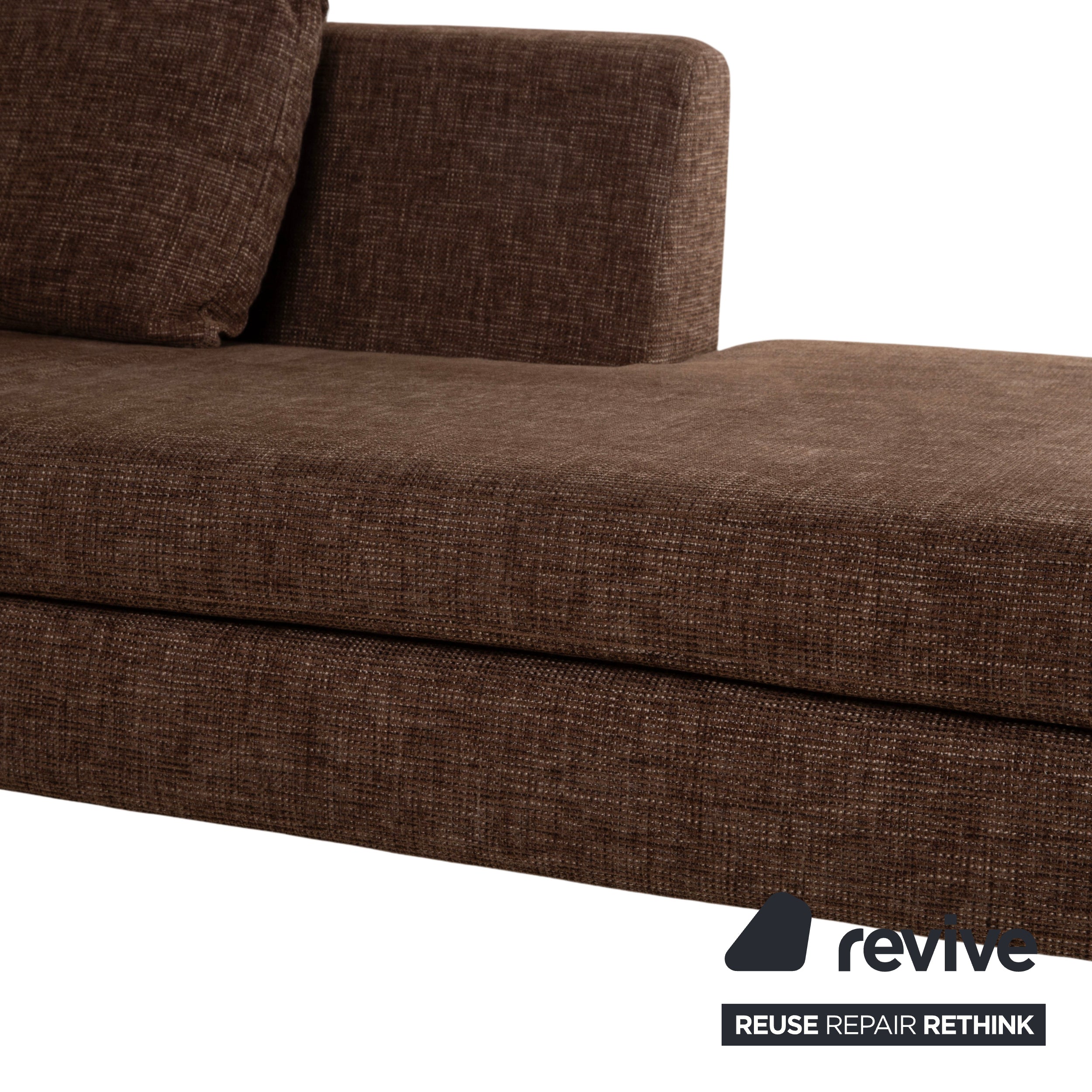 Ewald Schillig Domino Stoff Ecksofa Braun Sofa Couch