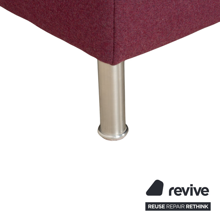 Canapé d'angle en tissu Domino Ewald Schillig violet