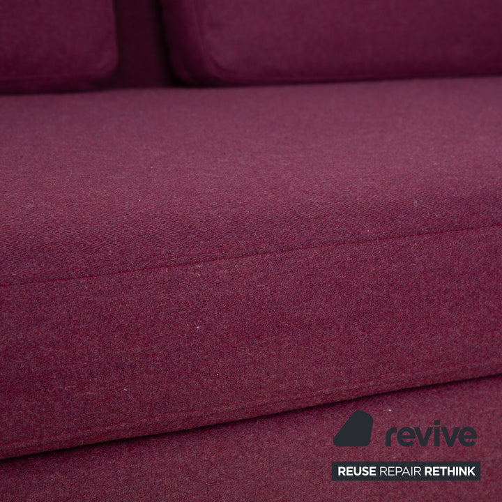 Canapé d'angle en tissu Domino Ewald Schillig violet