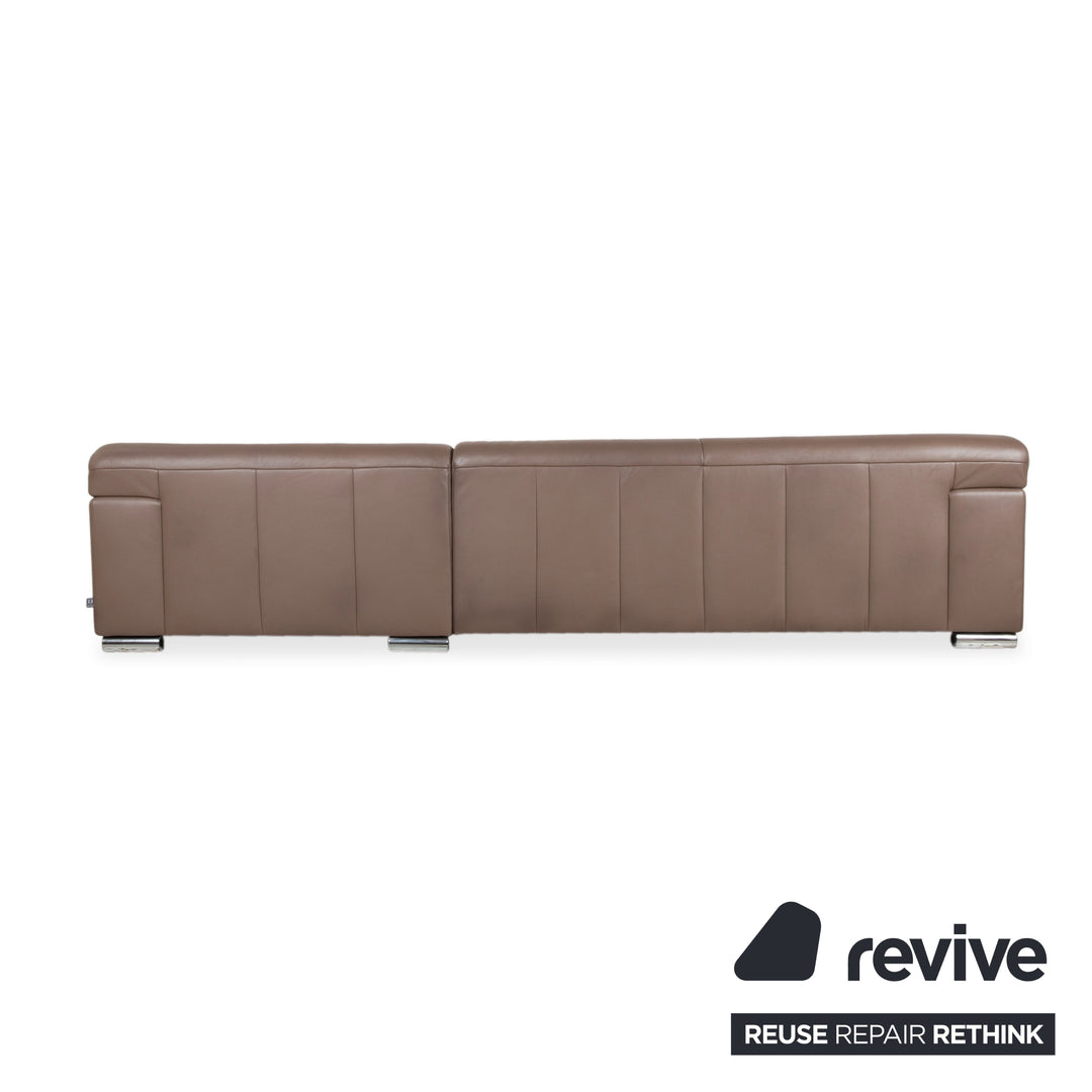 Ewald Schillig Donna Leder Ecksofa Braun Sofa Couch