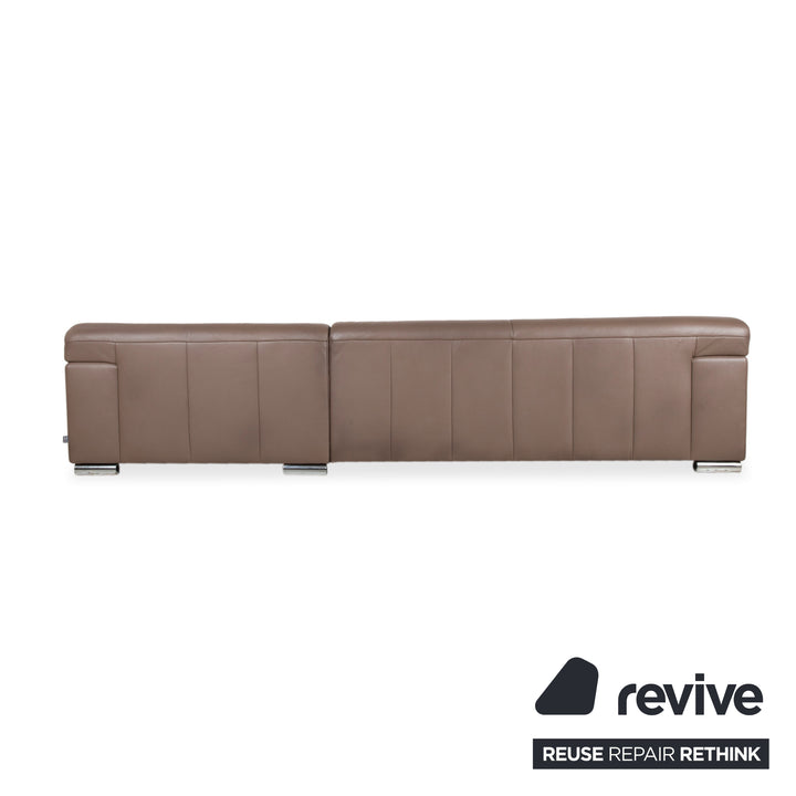Ewald Schillig Donna Leder Ecksofa Braun Sofa Couch