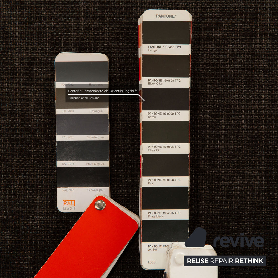 Ewald Schillig Donna Stoff Sofa Garnitur Grau Braun Ecksofa Hocker Recamiere Rechts Sofa Couch