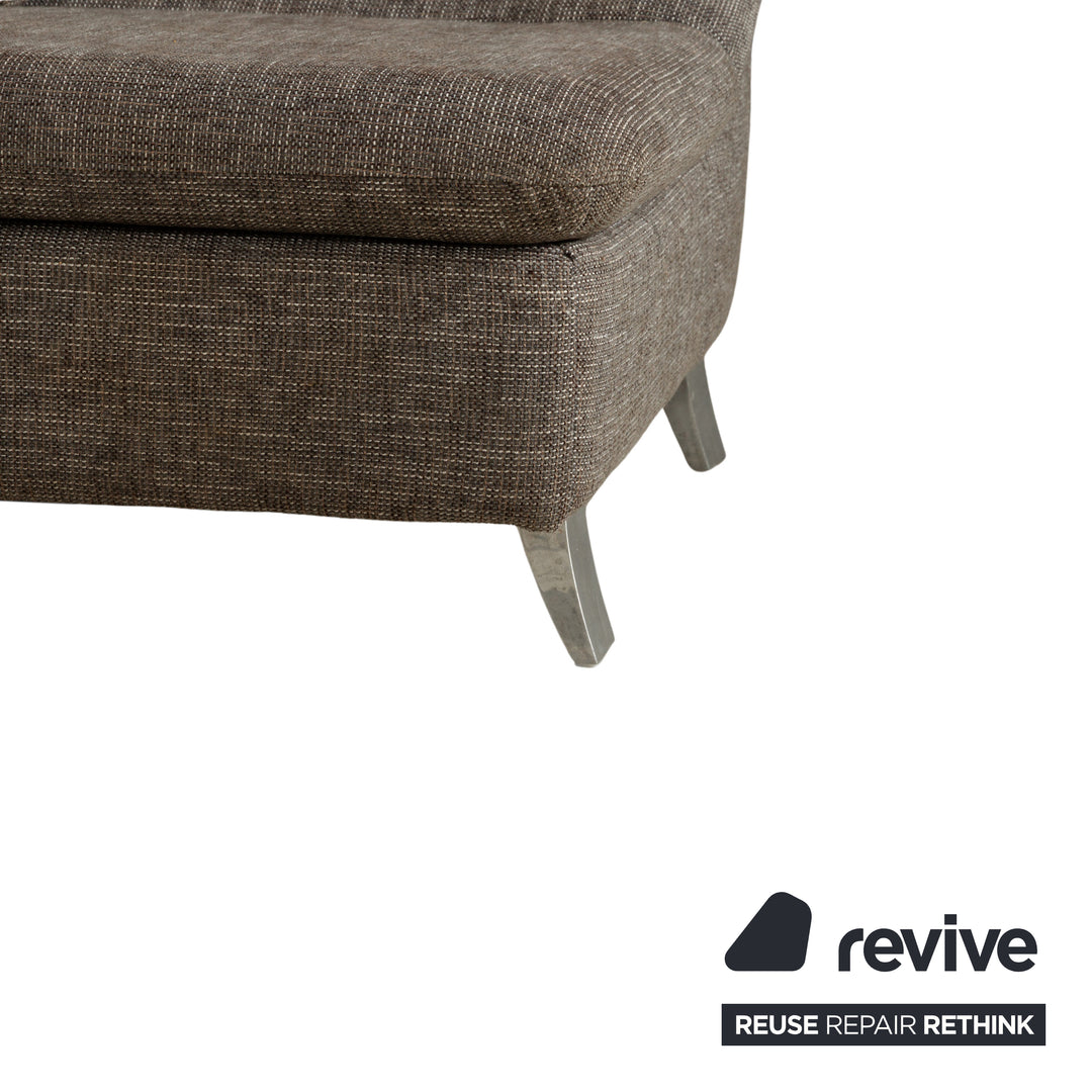 Ewald Schillig Dragon Stoff Ecksofa Grau Sofa Couch manuelle Funktion
