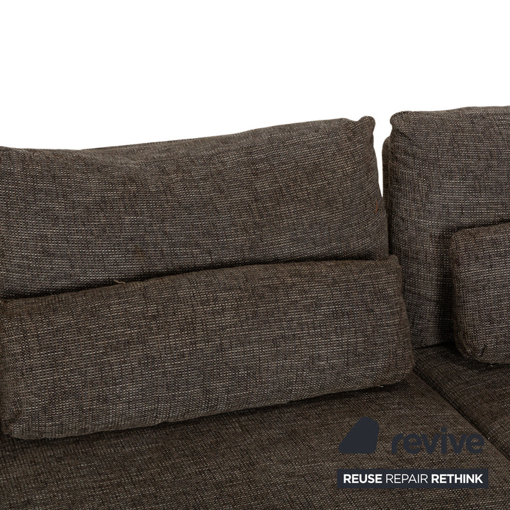 Ewald Schillig Dragon Stoff Ecksofa Grau Sofa Couch manuelle Funktion
