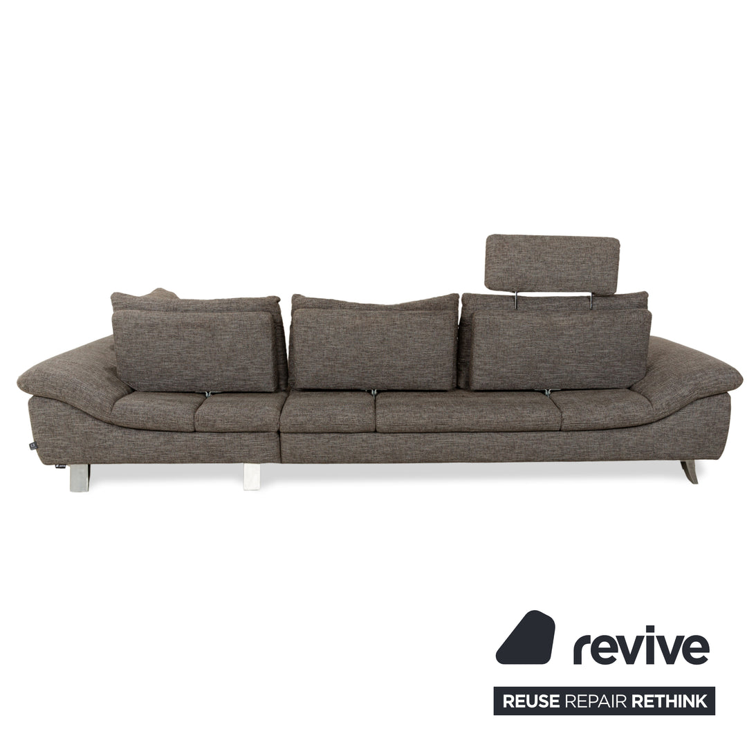 Ewald Schillig Dragon Stoff Ecksofa Grau Sofa Couch manuelle Funktion