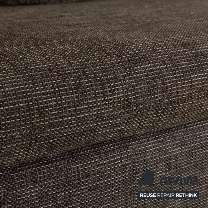 Canapé d'angle en tissu Dragon Ewald Schillig gris, fonction manuelle