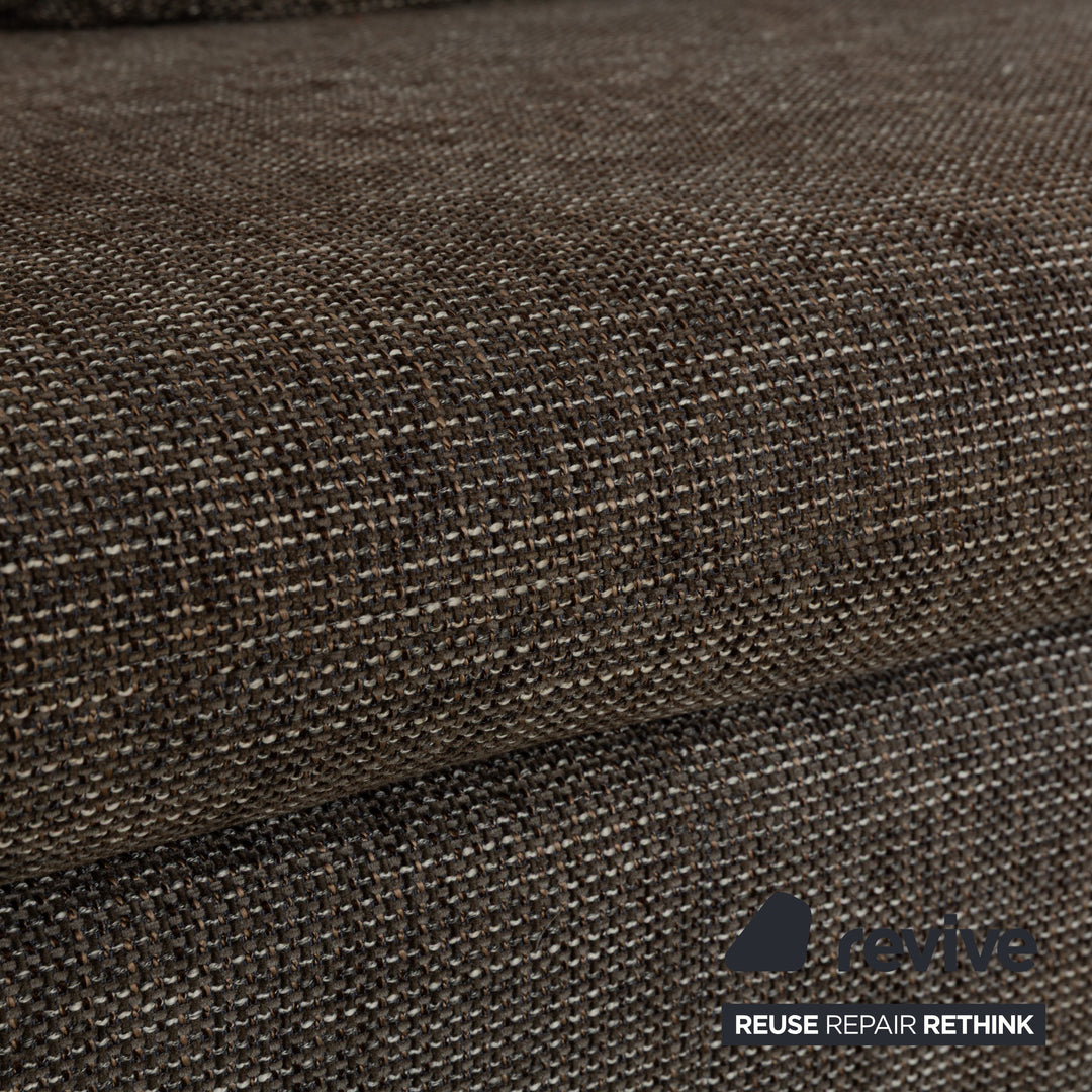 Ewald Schillig Dragon Stoff Ecksofa Grau Sofa Couch manuelle Funktion