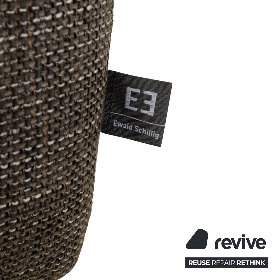 Canapé d'angle en tissu Dragon Ewald Schillig gris, fonction manuelle