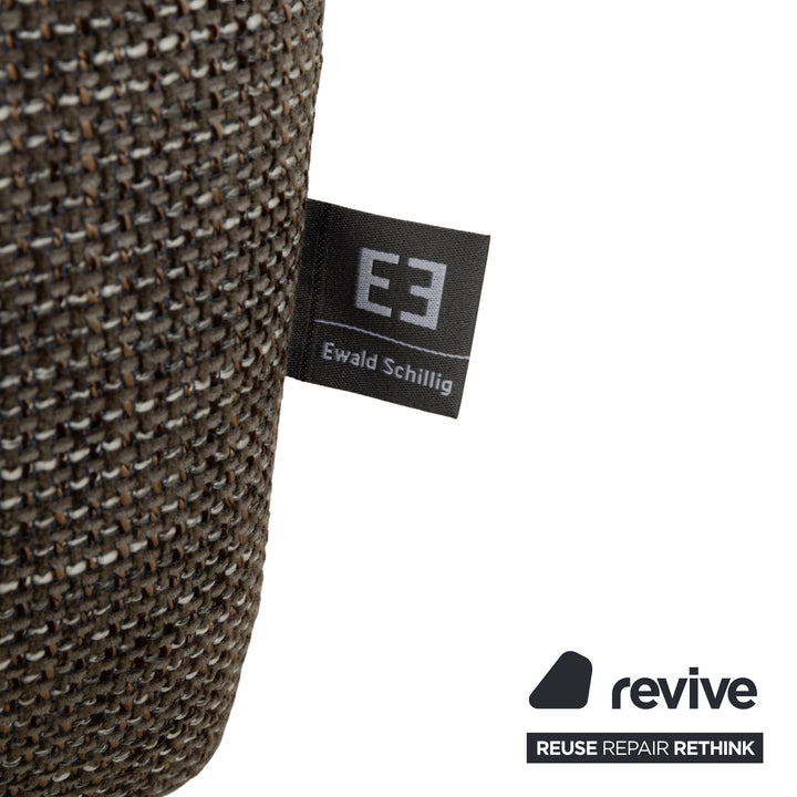 Ewald Schillig Dragon Stoff Ecksofa Grau Sofa Couch manuelle Funktion