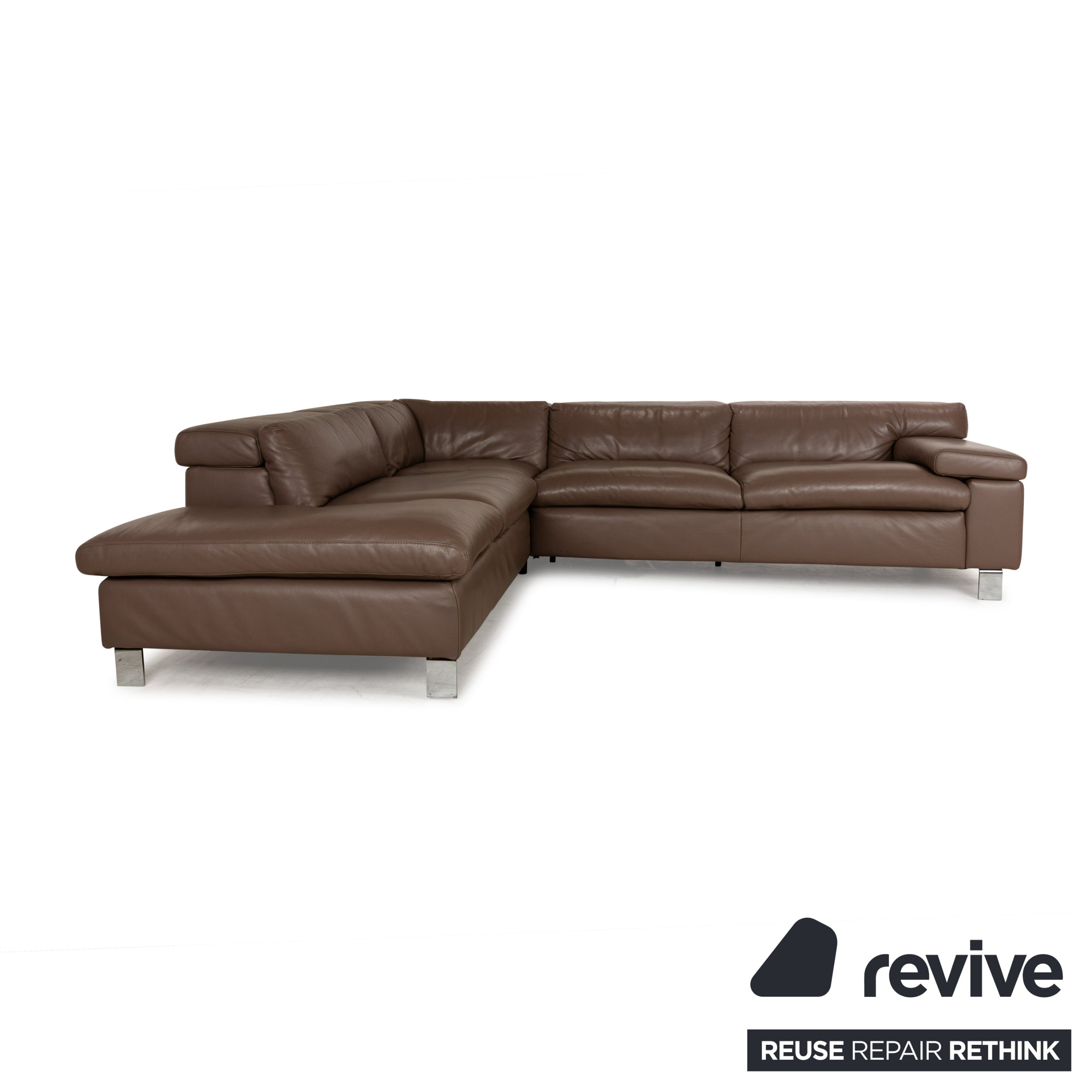Ewald Schillig Dream Star Leder Ecksofa Braun Sofa Couch manuelle Funktion