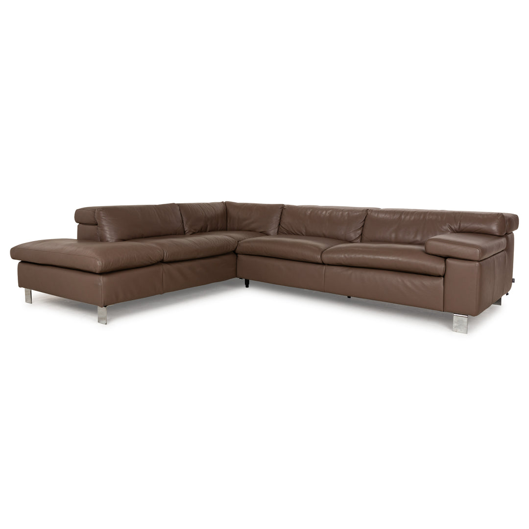 Ewald Schillig Dream Star Leder Ecksofa Braun Sofa Couch manuelle Funktion