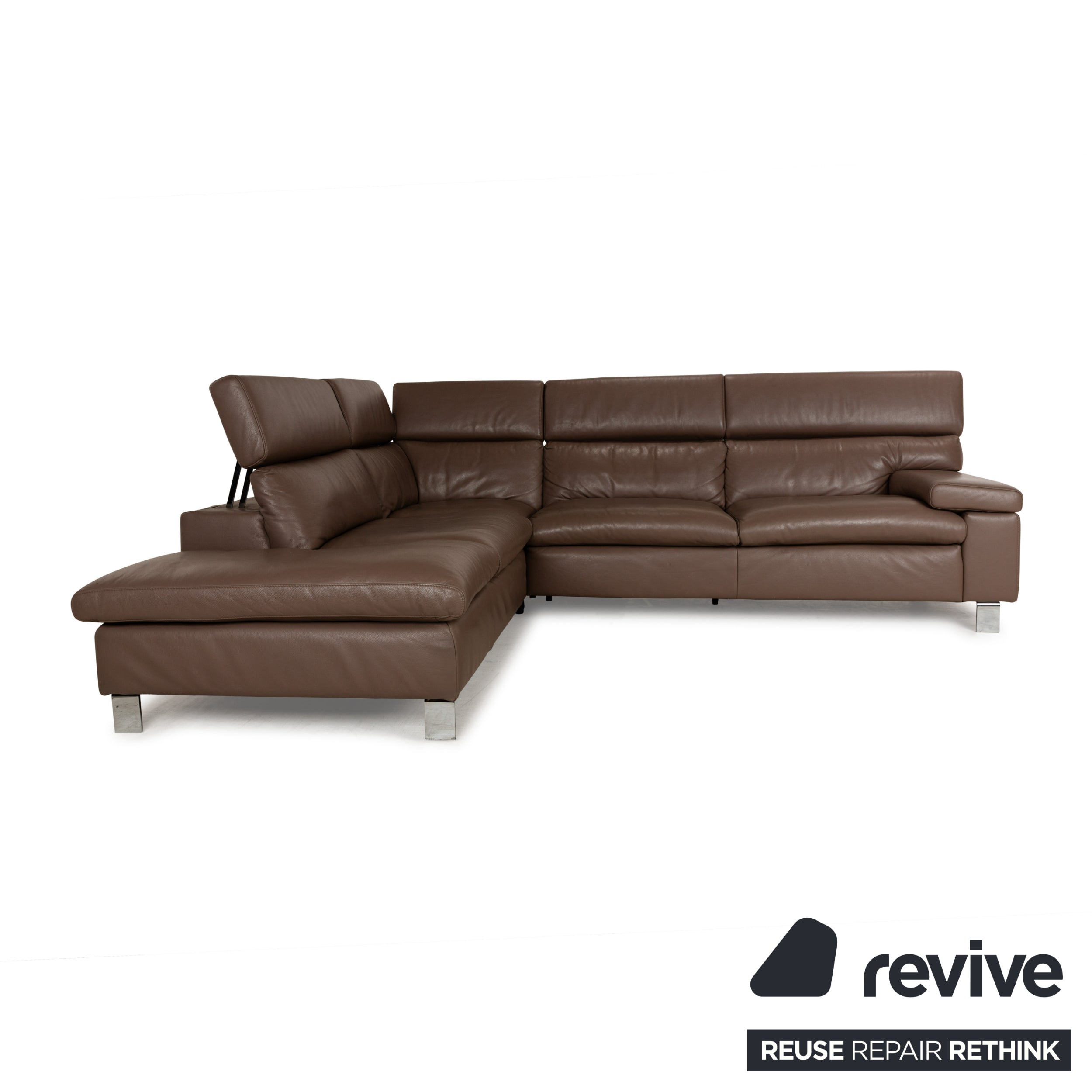 Ewald Schillig Dream Star Leder Ecksofa Braun Sofa Couch manuelle Funktion