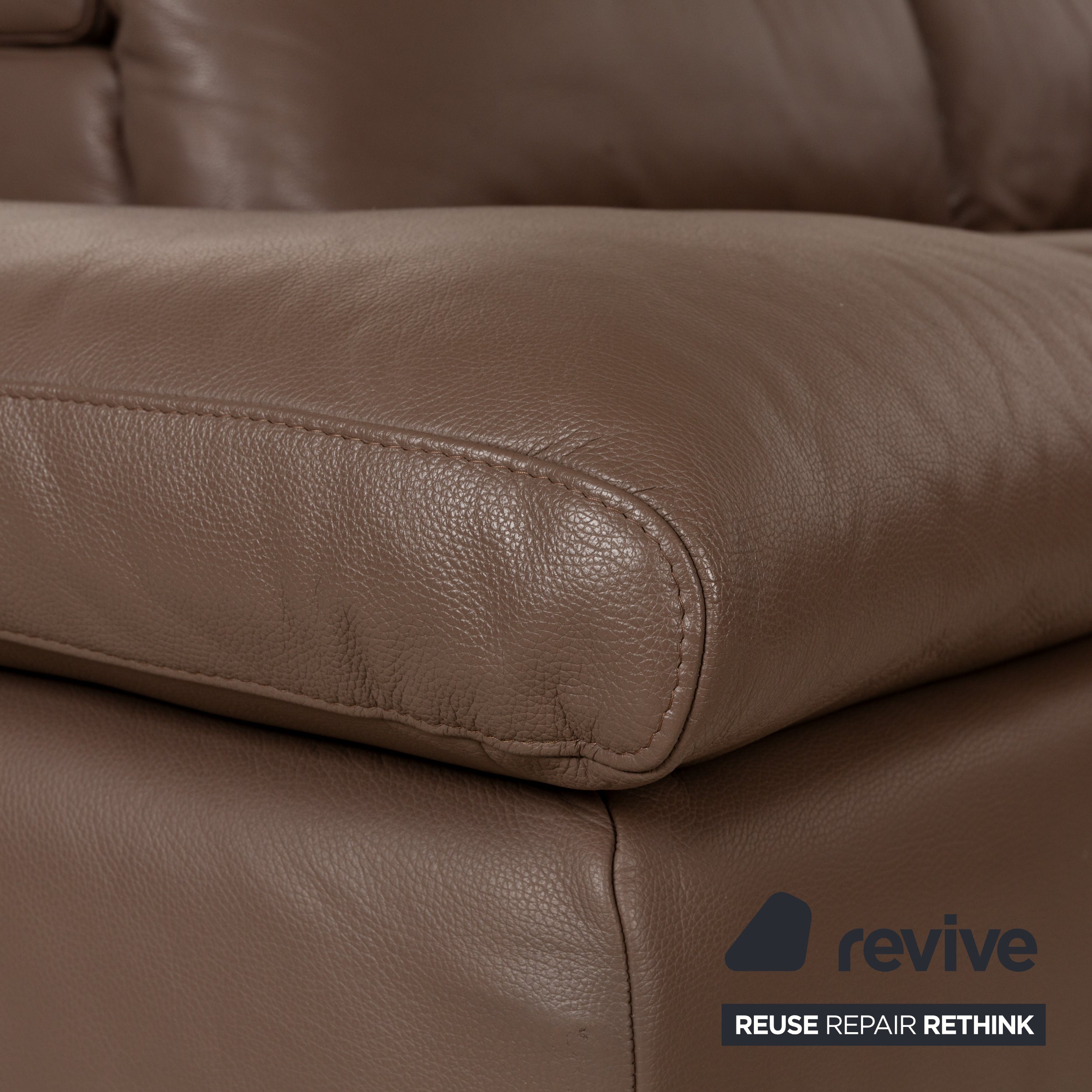 Ewald Schillig Dream Star Leder Ecksofa Braun Sofa Couch manuelle Funktion