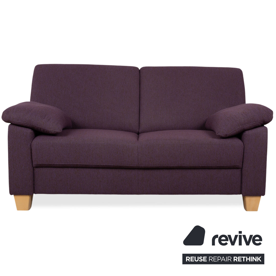 Ewald Schillig Flex Plus Garnitur Stoff 2x Zweisitzer Violett Lila Sofa Couch
