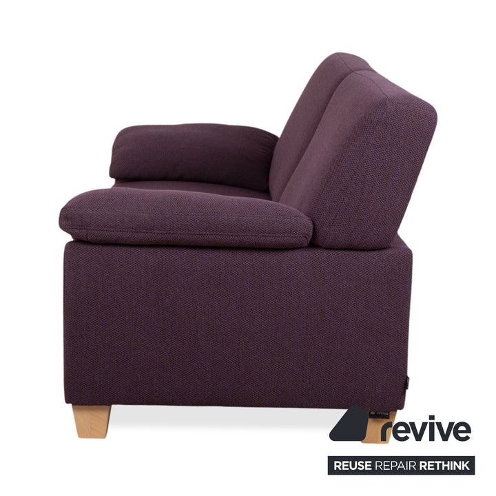 Ewald Schillig Flex Plus Garnitur Stoff 2x Zweisitzer Violett Lila Sofa Couch