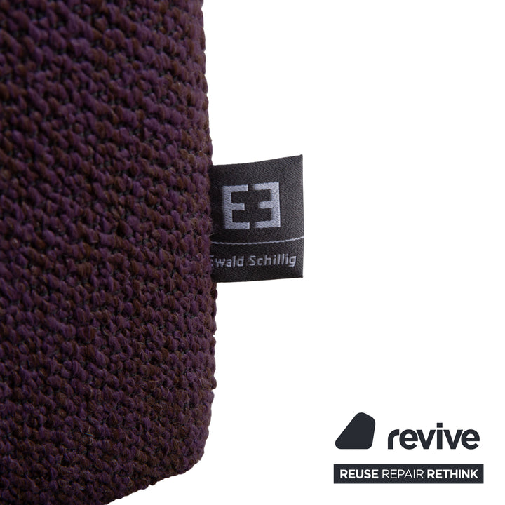 Ewald Schillig Flex Plus Garnitur Stoff 2x Zweisitzer Violett Lila Sofa Couch