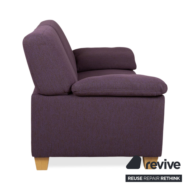Ewald Schillig Flex Plus Garnitur Stoff 2x Zweisitzer Violett Lila Sofa Couch