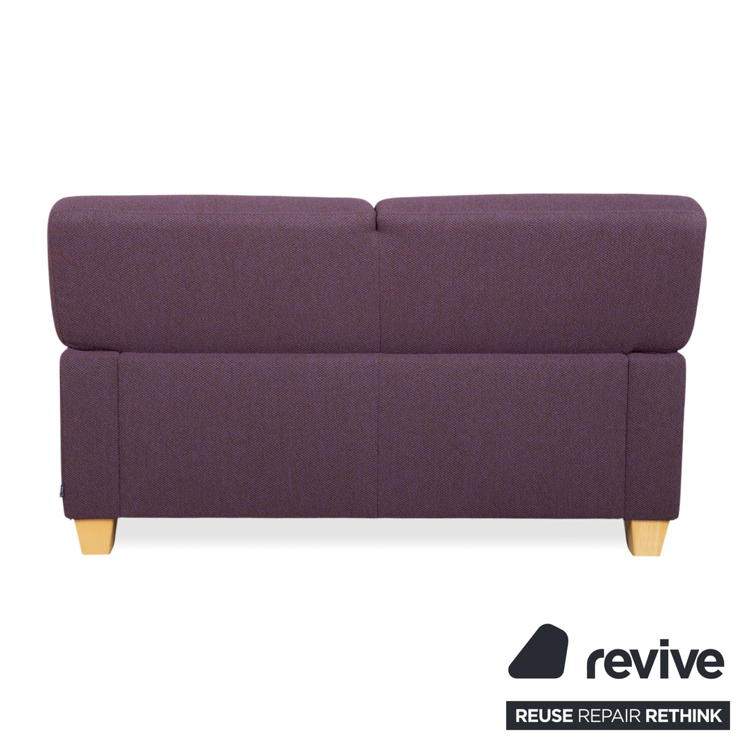 Ewald Schillig Flex Plus Garnitur Stoff 2x Zweisitzer Violett Lila Sofa Couch