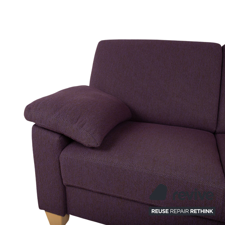 Ewald Schillig Flex Plus Garnitur Stoff 2x Zweisitzer Violett Lila Sofa Couch