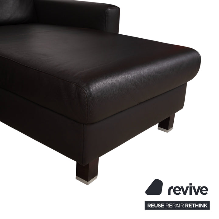 Ewald Schillig Flex Plus Leather Corner Sofa Brown Sofa Couch