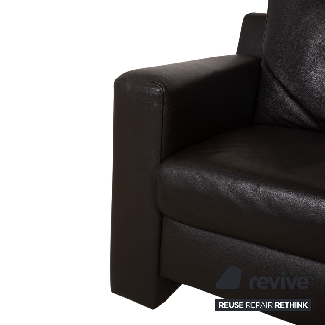 Ewald Schillig Flex Plus Leather Corner Sofa Brown Sofa Couch
