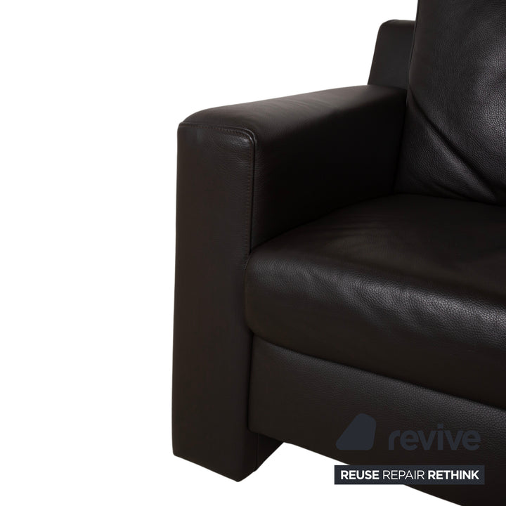 Ewald Schillig Flex Plus Leather Corner Sofa Brown Sofa Couch
