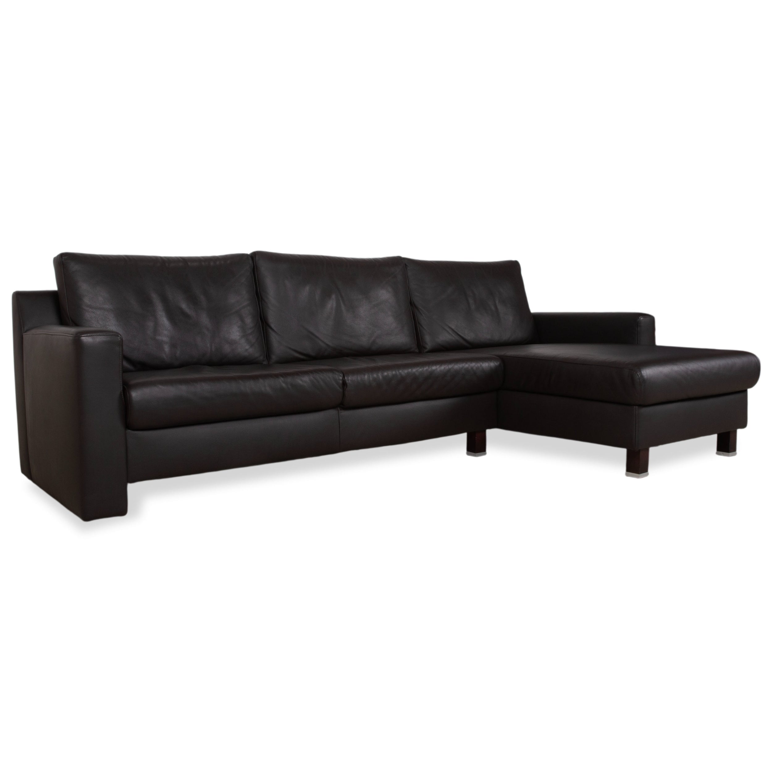 Ewald Schillig Flex Plus Leather Corner Sofa Brown Sofa Couch