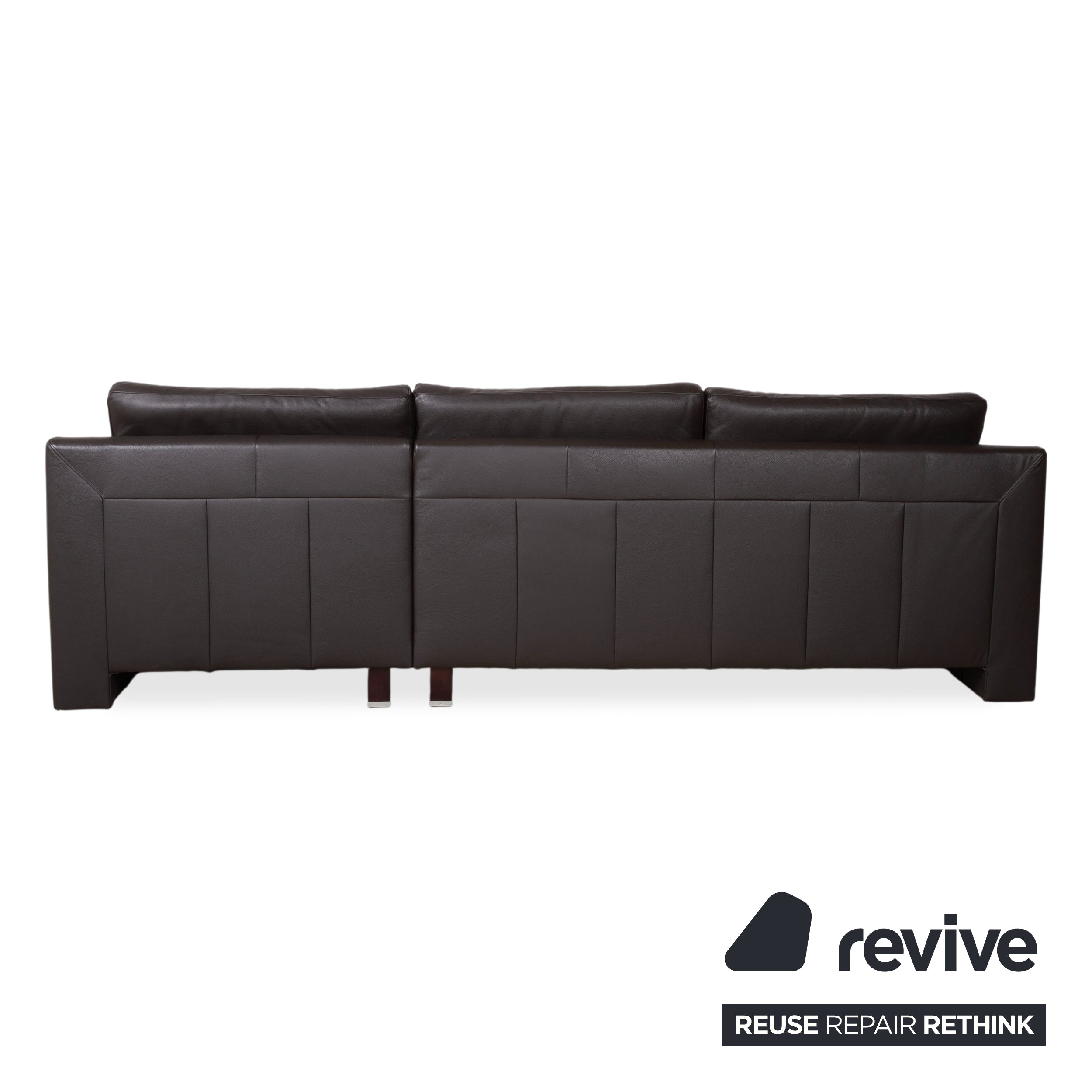 Ewald Schillig Flex Plus Leather Corner Sofa Brown Sofa Couch