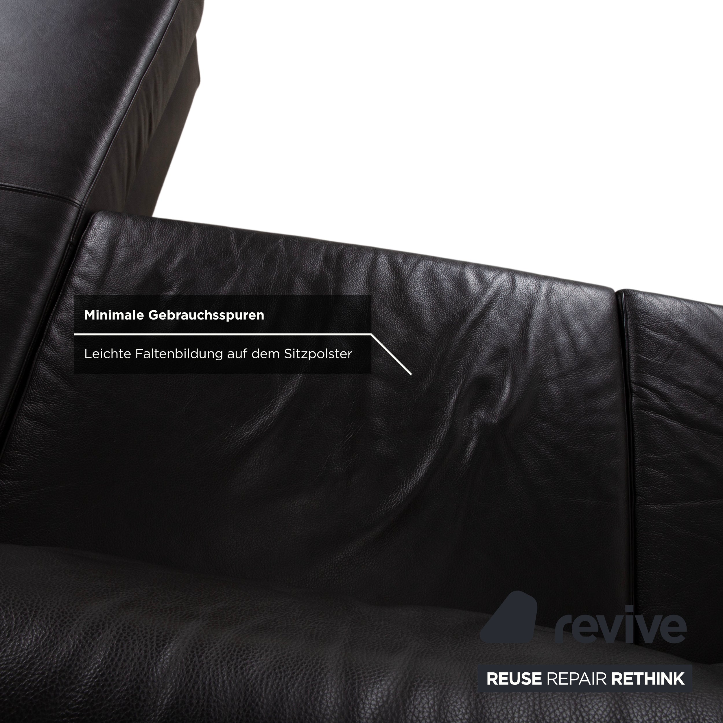 Ewald Schillig Flex Plus Leather Corner Sofa Brown Sofa Couch