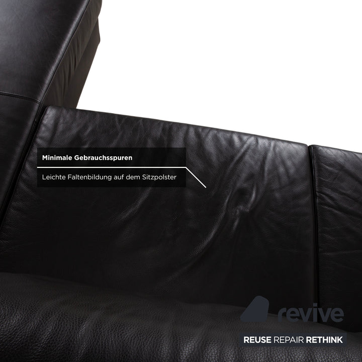 Ewald Schillig Flex Plus Leather Corner Sofa Brown Sofa Couch