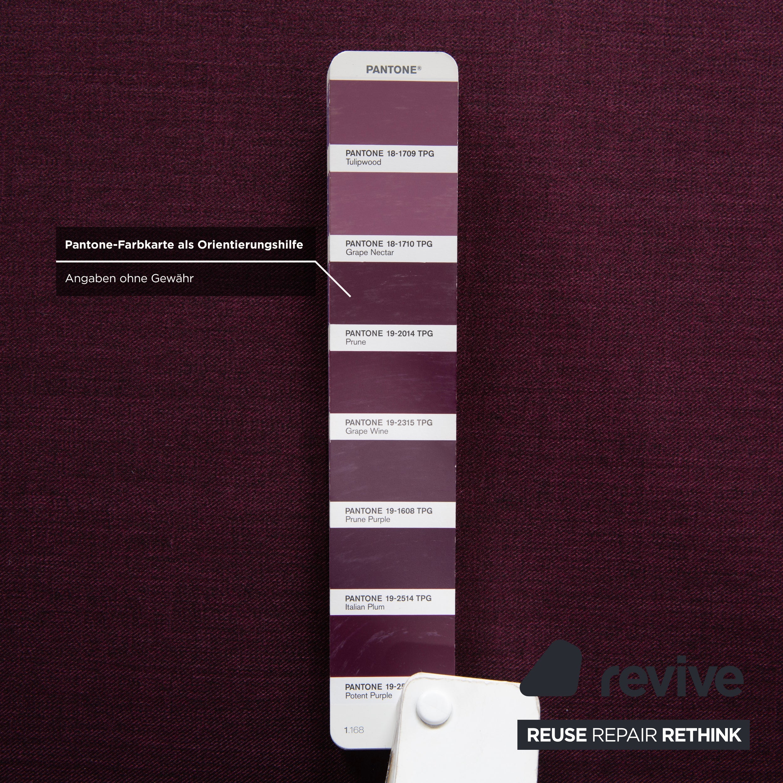 Canapé trois places Ewald Schillig Flex Plus en tissu violet aubergine rouge