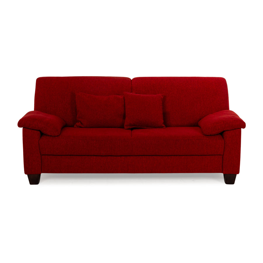 Ewald Schillig Flex Plus Stoff Dreisitzer Rot Sofa Couch