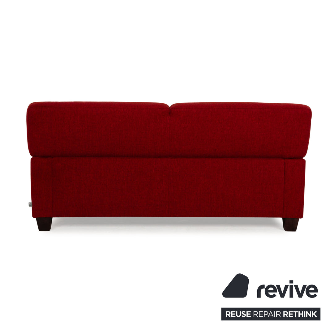 Ewald Schillig Flex Plus Stoff Dreisitzer Rot Sofa Couch