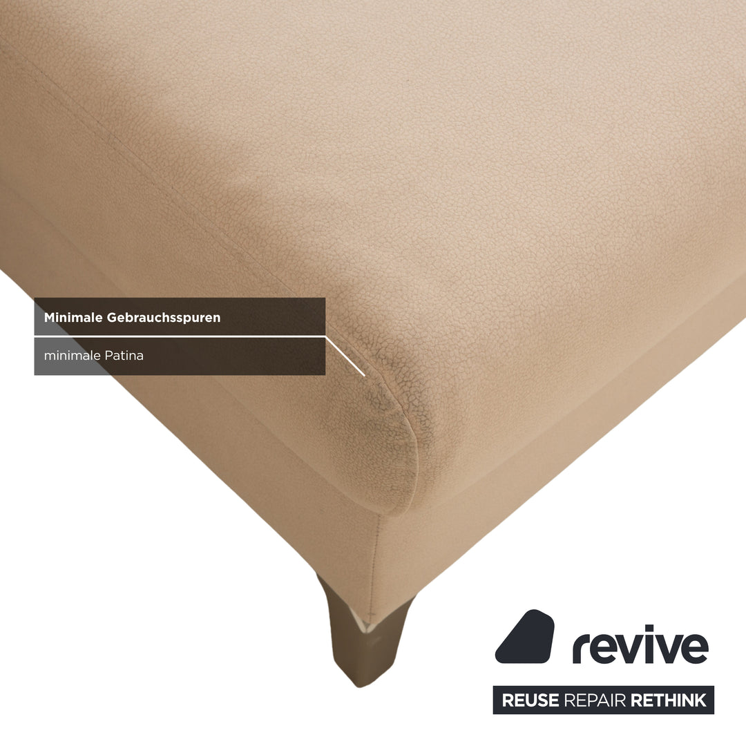 Ewald Schillig Flex Plus Stoff Ecksofa Beige Sofa Couch Kopfstütze