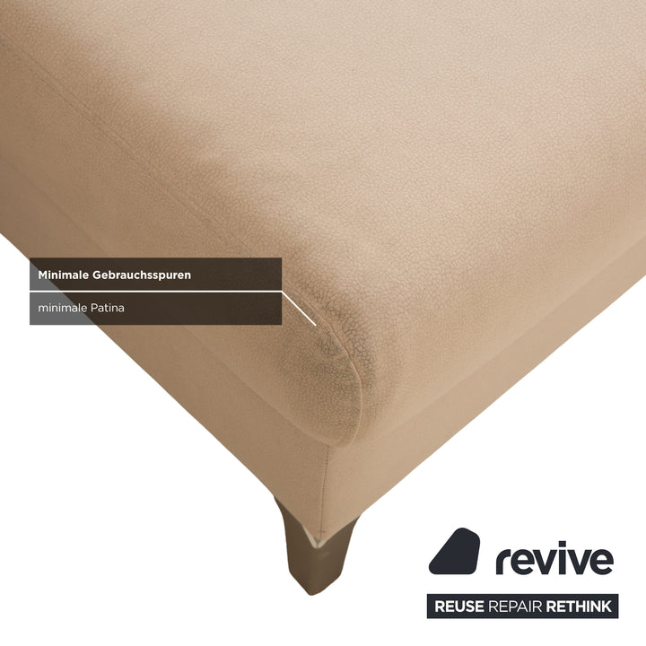 Ewald Schillig Flex Plus Stoff Ecksofa Beige Sofa Couch Kopfstütze