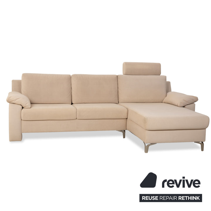 Ewald Schillig Flex Plus Stoff Ecksofa Beige Sofa Couch Kopfstütze