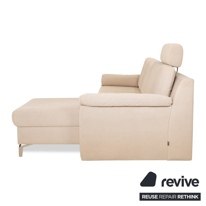 Ewald Schillig Flex Plus Stoff Ecksofa Beige Sofa Couch Kopfstütze