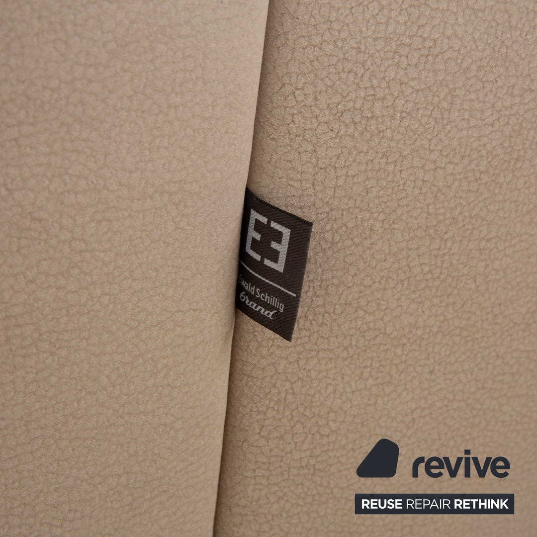 Ewald Schillig Flex Plus Stoff Ecksofa Beige Sofa Couch Kopfstütze