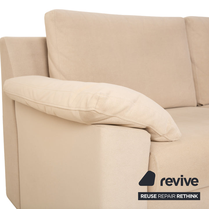 Ewald Schillig Flex Plus Stoff Ecksofa Beige Sofa Couch Kopfstütze